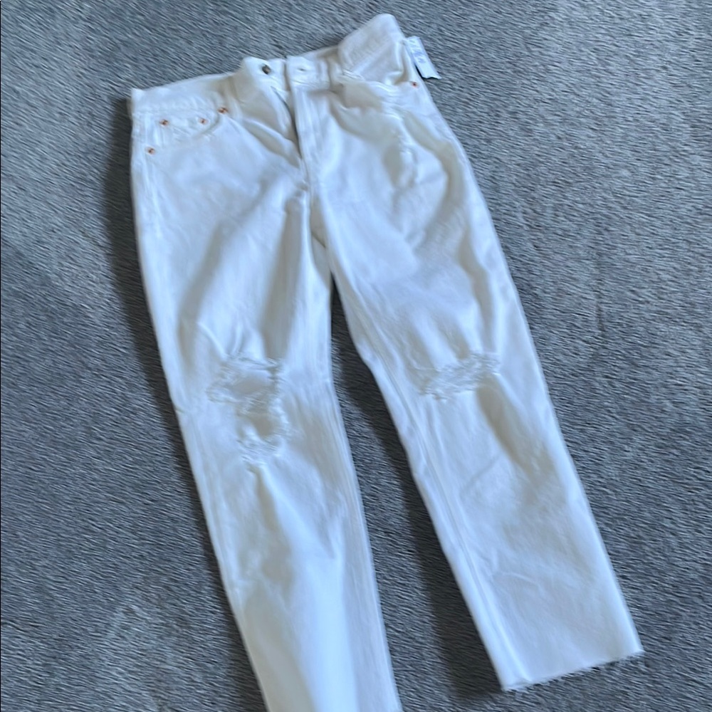 GAP Women's Straight Leg Jeans - White